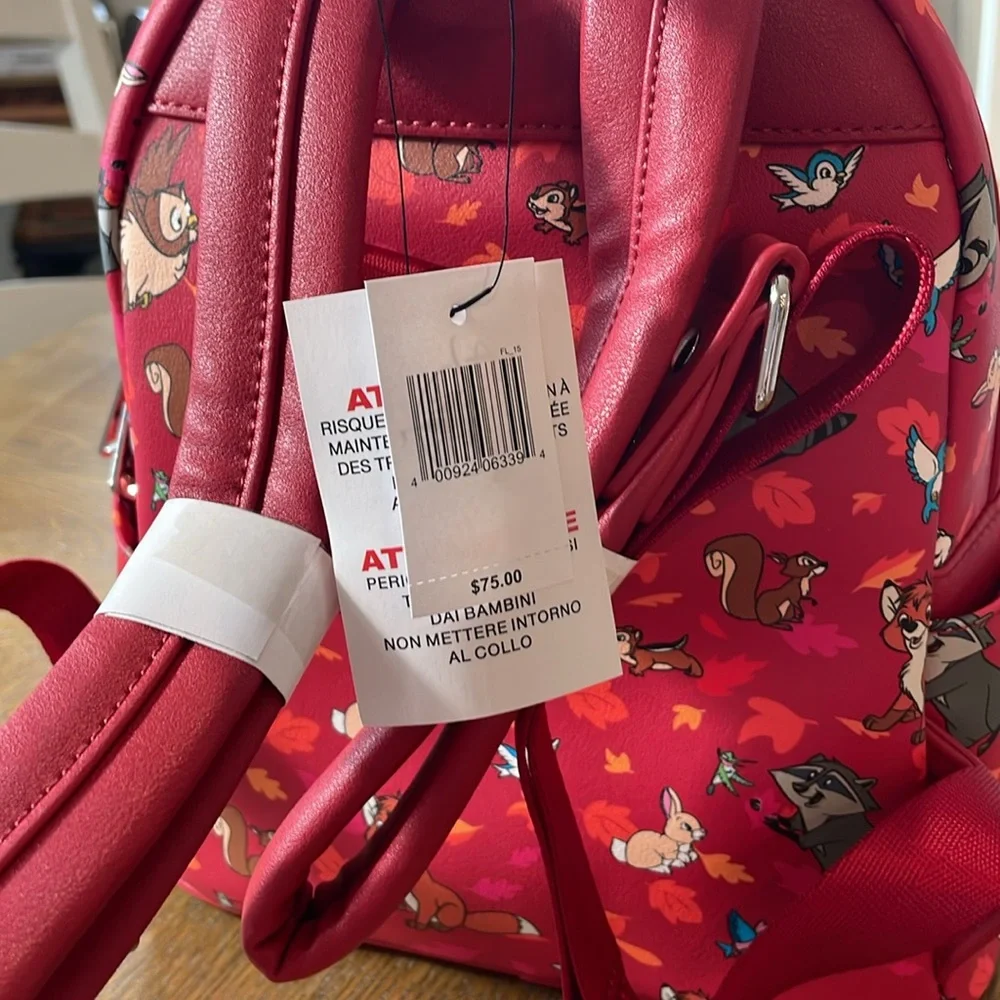 NWT, Loungefly Forest Friends mini backpack